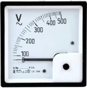 0-500V AC Analog Panel Voltmeter 72mm