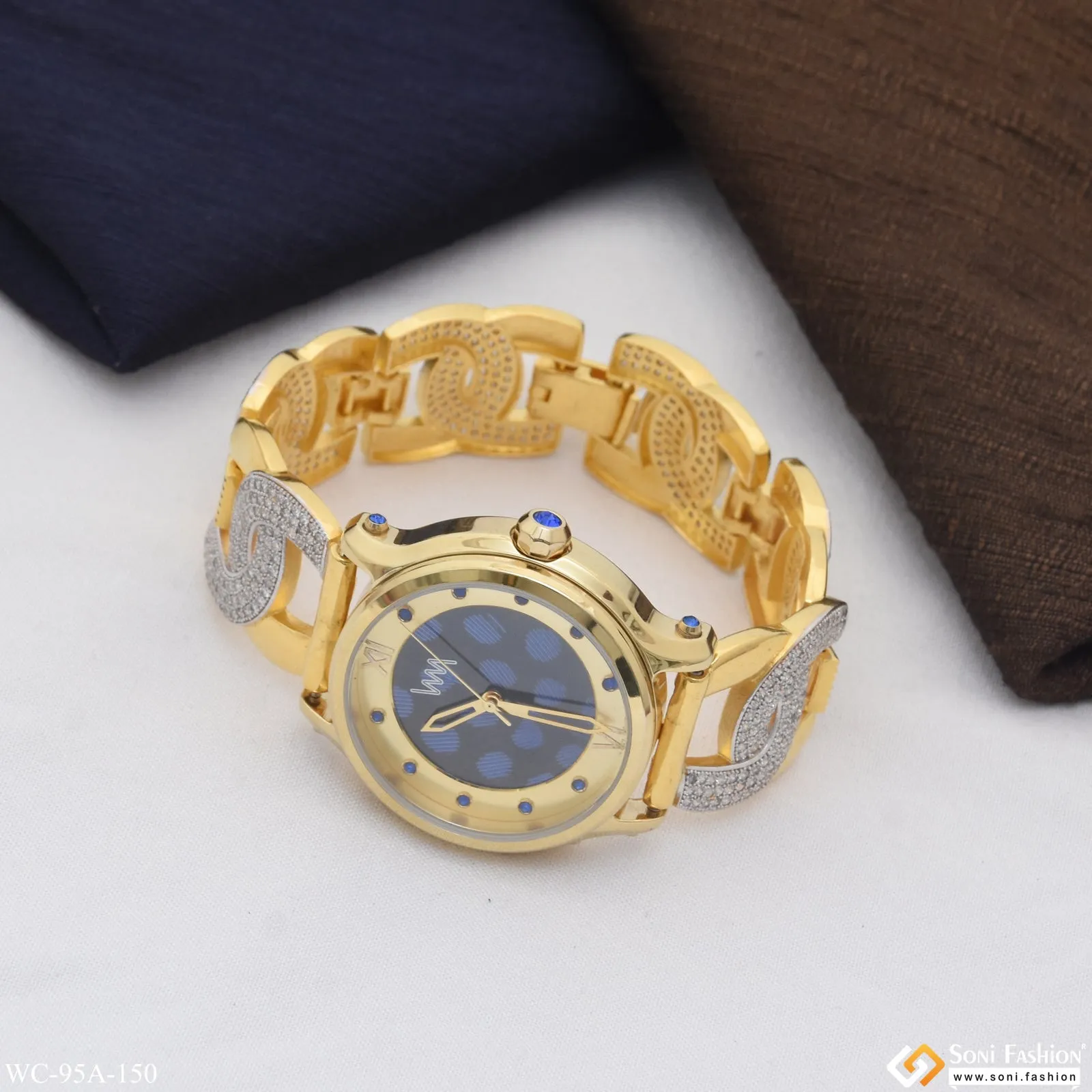 1 Gram Gold Plated Best Quality Elegant Design Watch for Men - Style A150