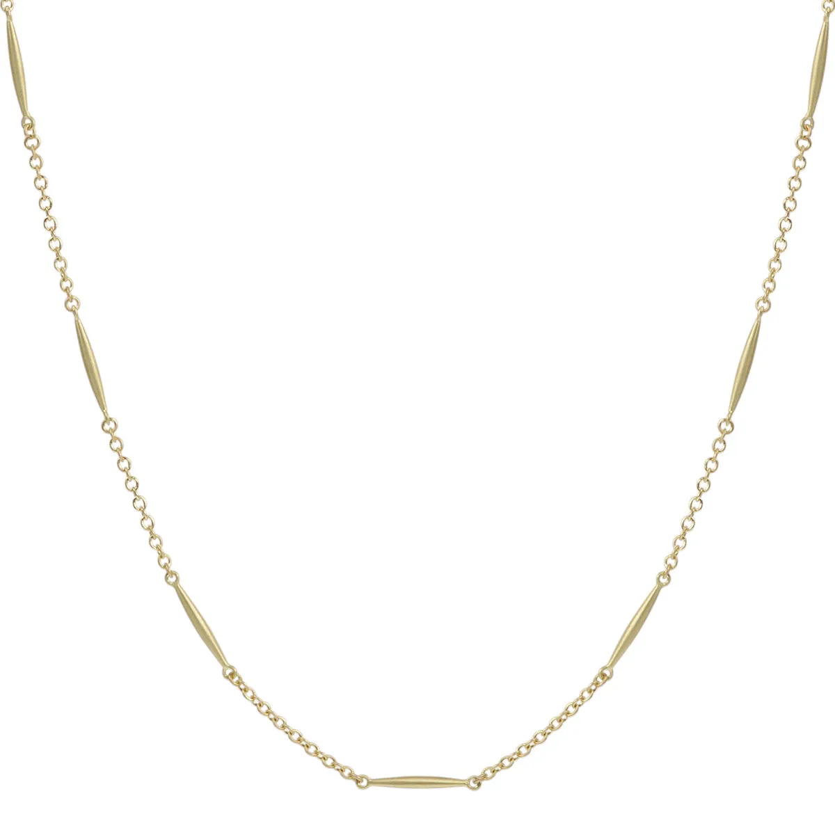 18K Gold Large All Gold Lure Necklace