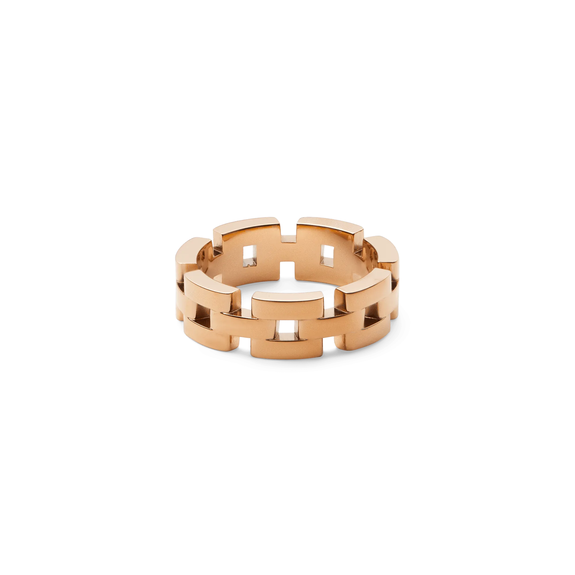 3-Link Ring Rose Gold