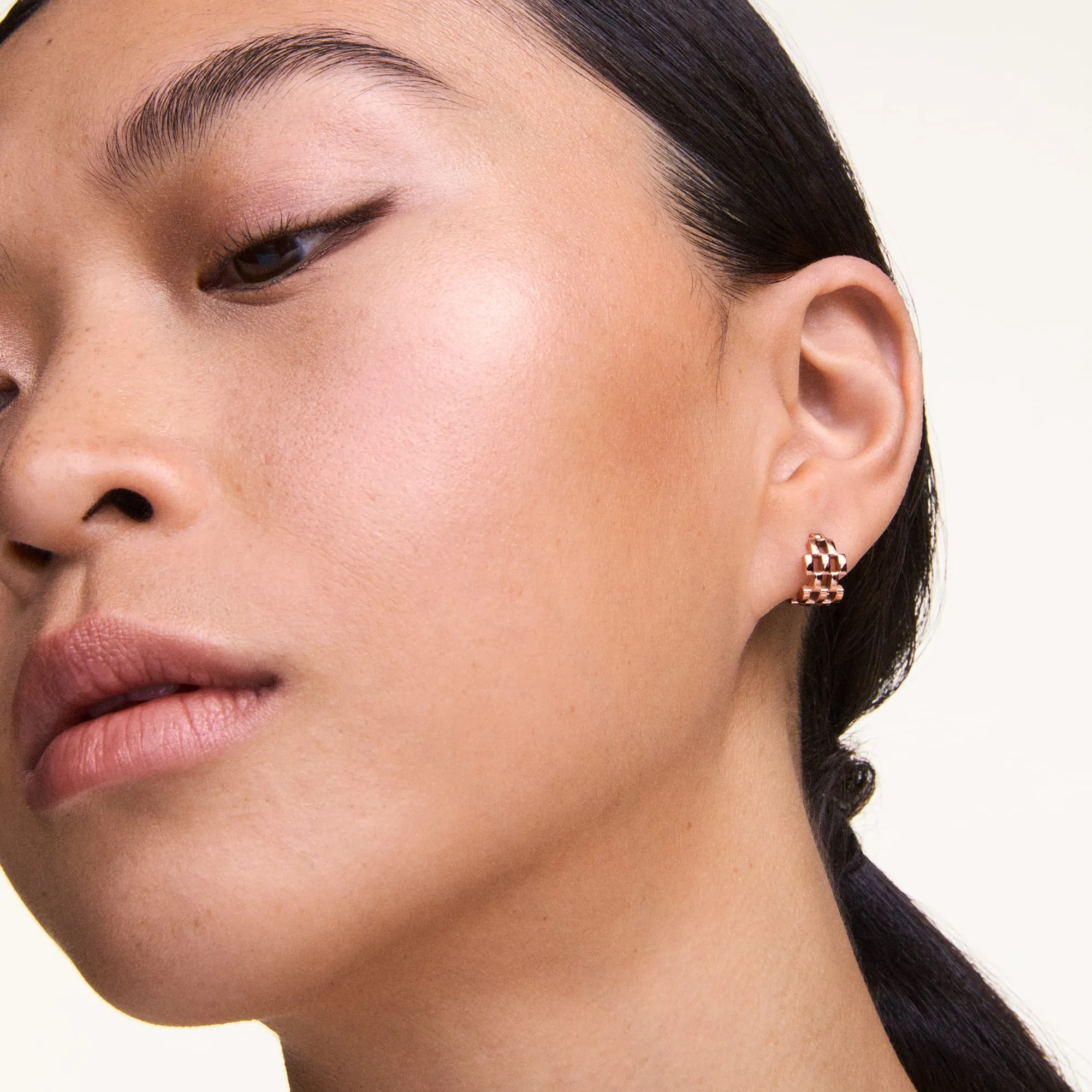 5-Link Earrings Rose Gold