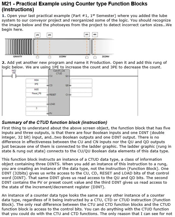 57 - NEW!!! Part #2 Fundamentals of PLCs using Connected Components Workbench 3rd Edition w/Micro800 Controllers
