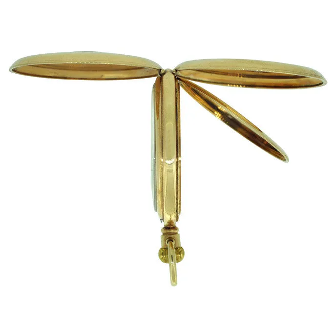 9ct Half Hunter Pocket Watch