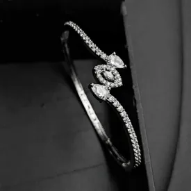Aamrapali Silver Plated  AD  Bangle