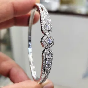 Aamrapali Silver Plated AD Bangle