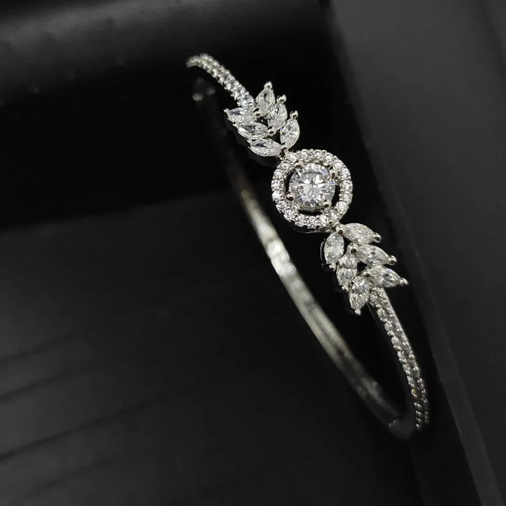 Aamrapali Silver Plated  AD  Bangle