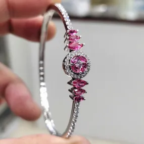 Aamrapali Silver Plated AD Bangle