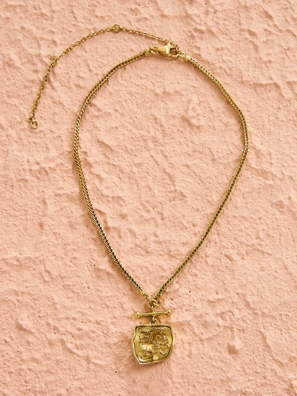 Gold Alemais Soleil Face Necklace