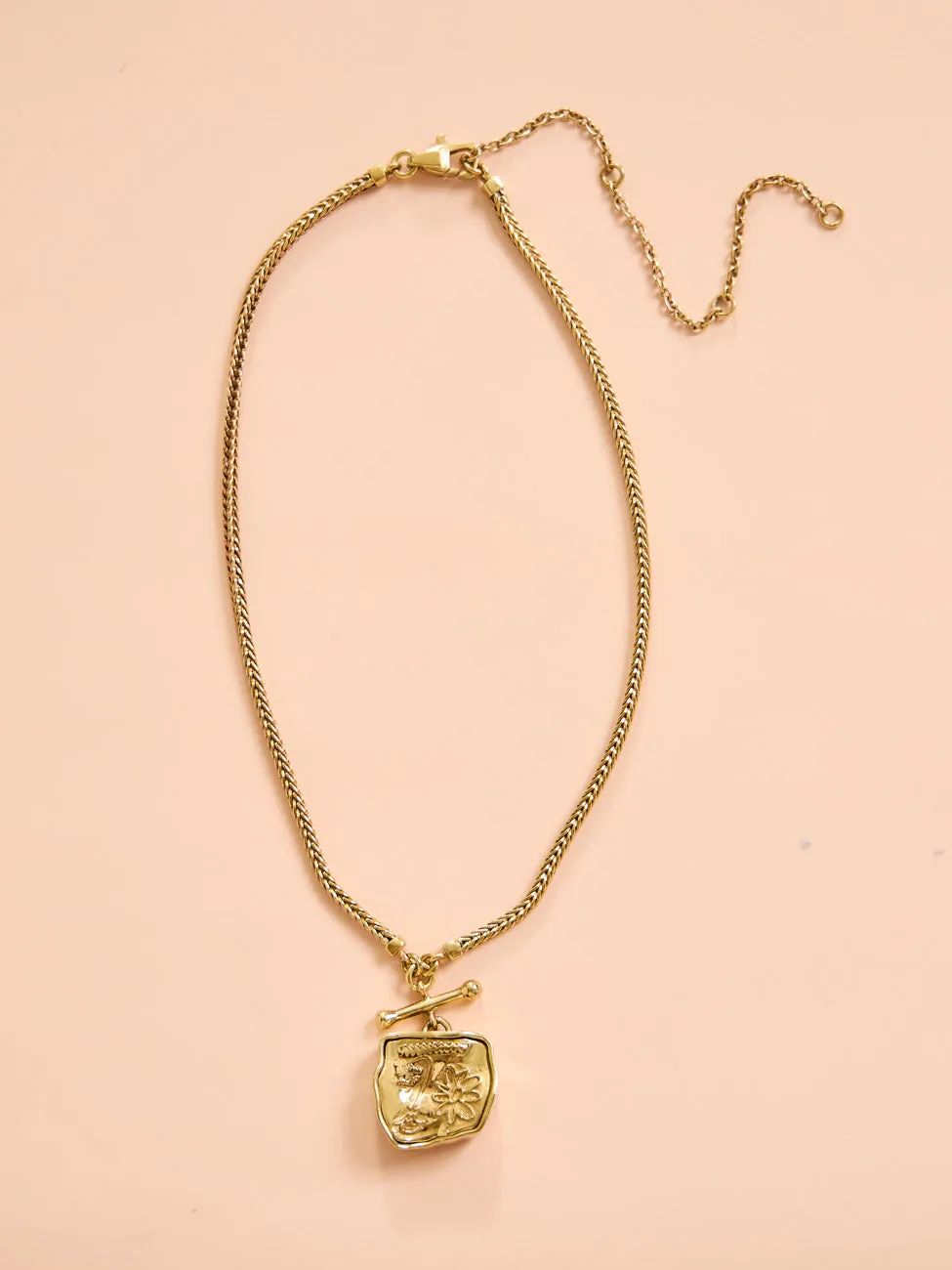 Gold Alemais Soleil Face Necklace