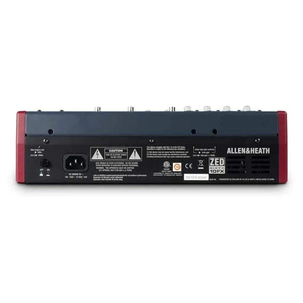 Allen & Heath ZED60-10FX Analog Mixer