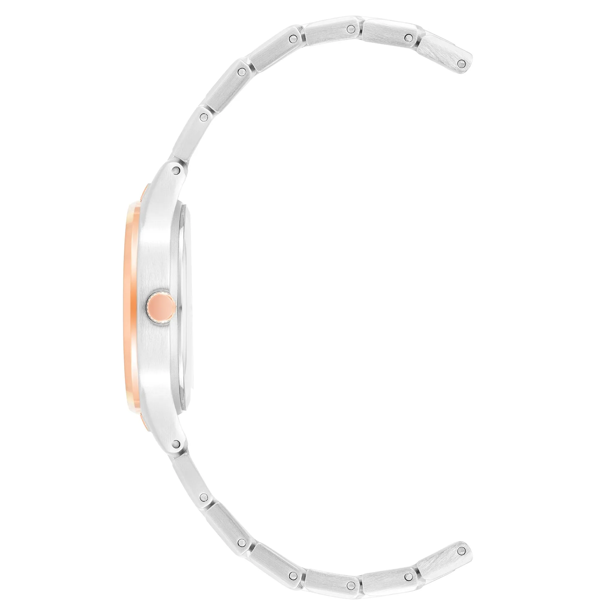 Anne Klein Two-Tone Band Silver Dial Women's Watch - AK4061SVRT