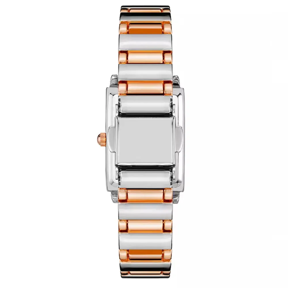 Anne Klein Two-Tone Rectangle Ladies Watch AK/3763SVRT