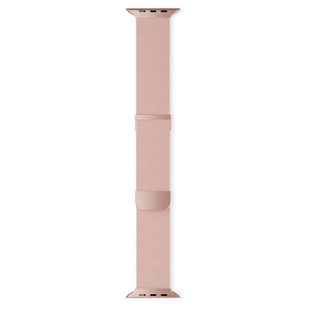 Apple Watch (38/40/SE/41mm) Epico Milanese  (Plus) Rustfri Stål Rem - Rose Gold