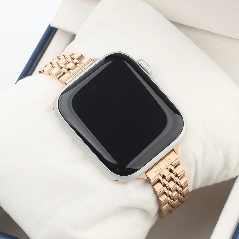 Apple Watch (38/40/SE/41MM) Rustfri Stål Rem - Rose Gold