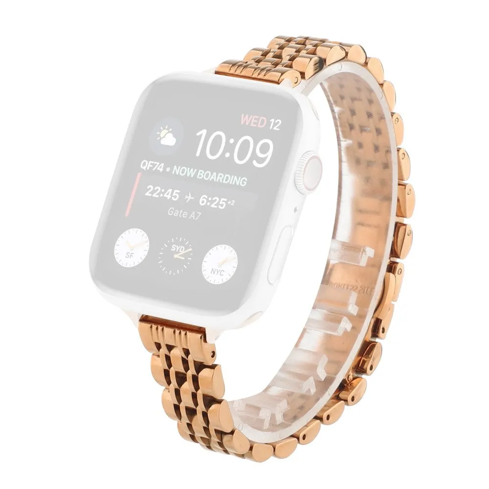 Apple Watch (38/40/SE/41MM) Rustfri Stål Rem - Rose Gold