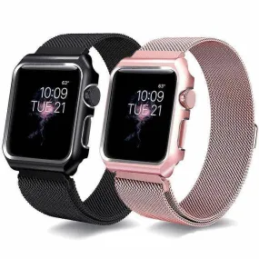 Apple Watch Milanese Strap   Case for all series (38/40/42/44mm)