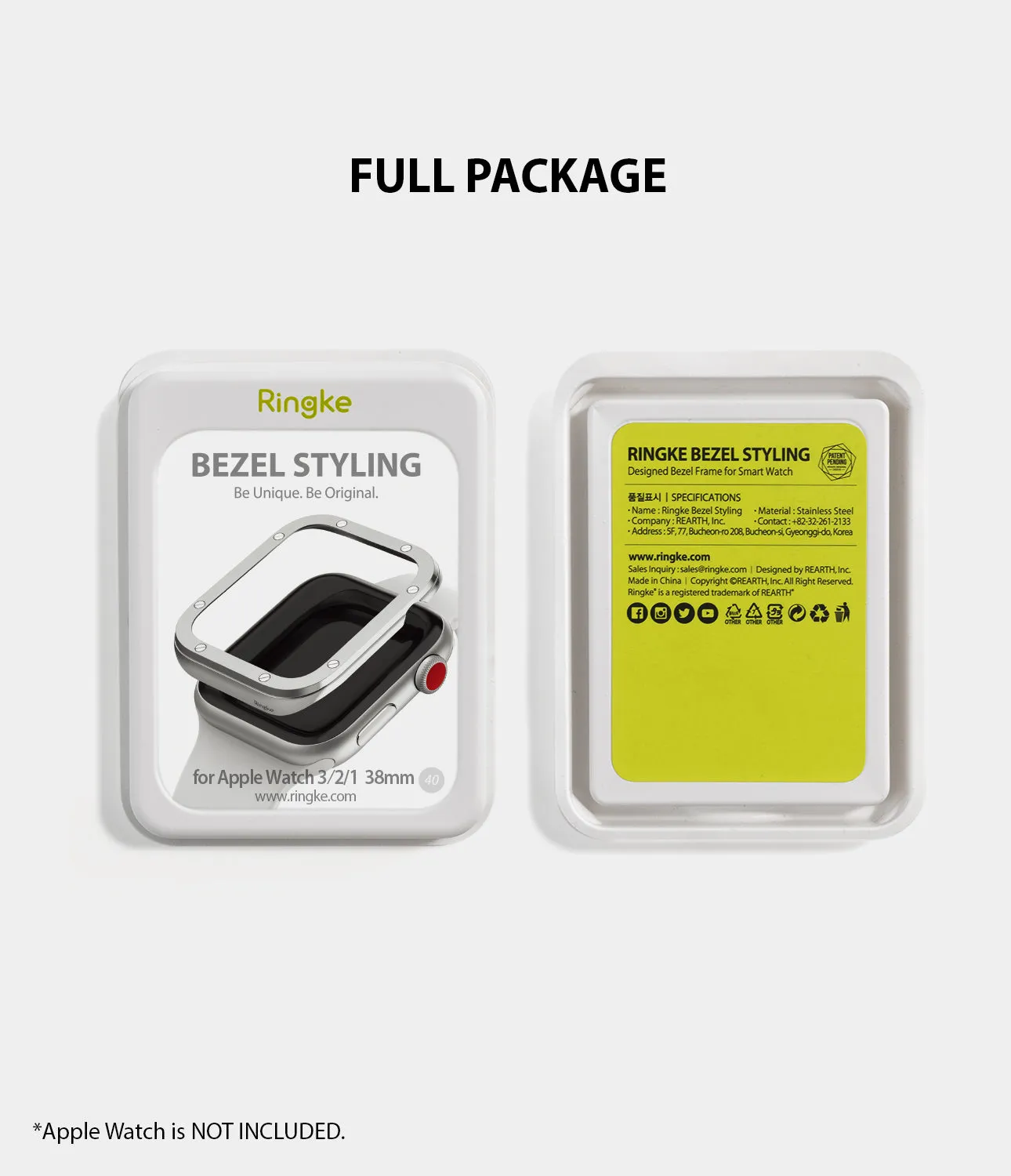 Apple Watch Series 3 / 2 / 1 (38mm) | Premium Bezel Styling Hublot