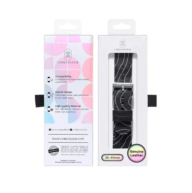 Apple Watch Strap Late Night Drive – Genuine Leather – 42mm – 45mm