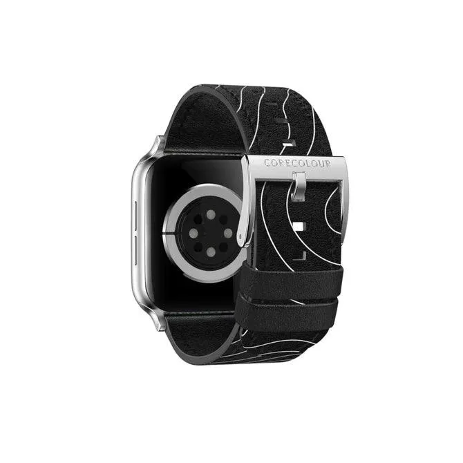 Apple Watch Strap Late Night Drive – Genuine Leather – 42mm – 45mm