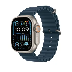 Apple Watch Ultra 2 GPS   Cellular, 49mm Titanium Case with Blue Ocean Band – MREG3