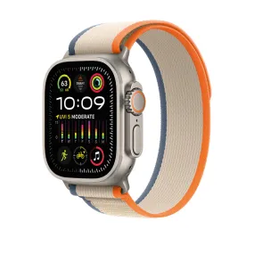 Apple Watch Ultra 2 GPS   Cellular, 49mm Titanium Case with Orange\Beige Trail Loop – MRF23 (M/L)
