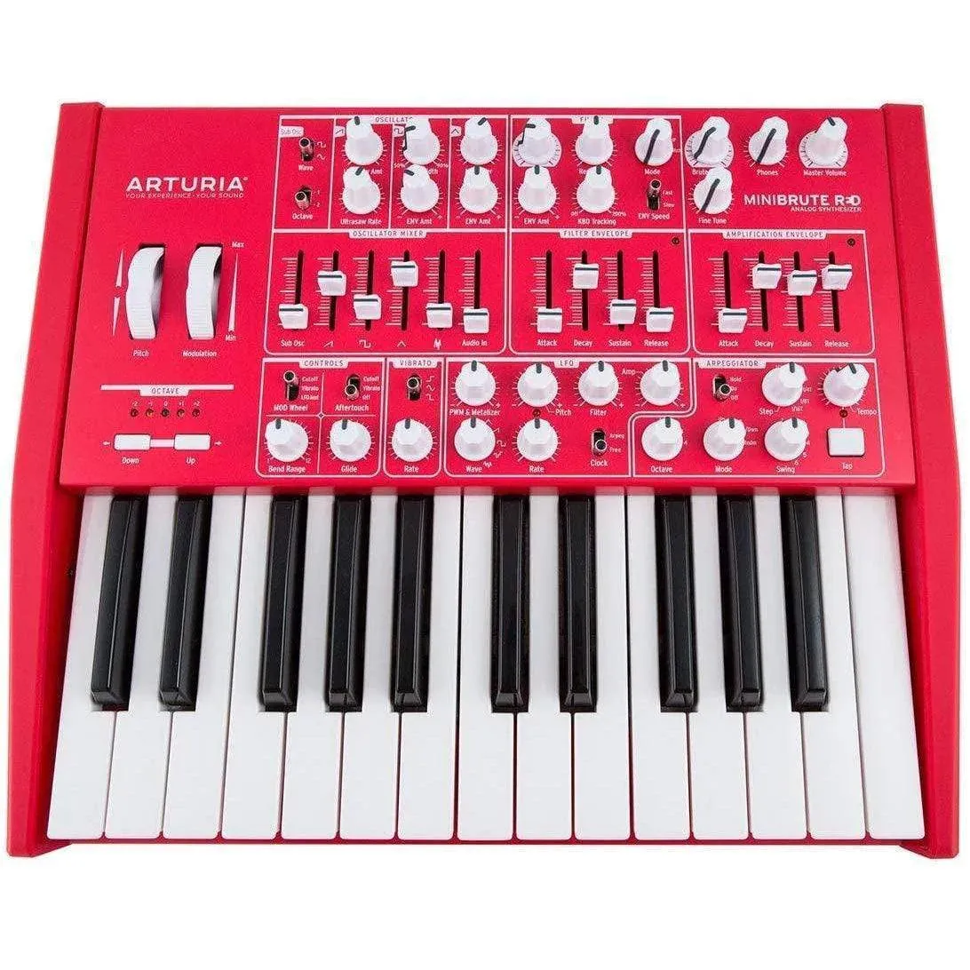 Arturia MiniBrute Analog Synthesizer - Red