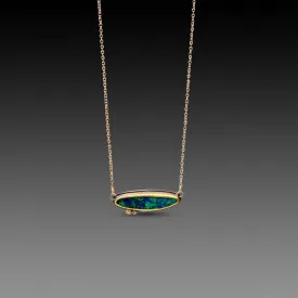Australian Opal Necklace with Diamonds