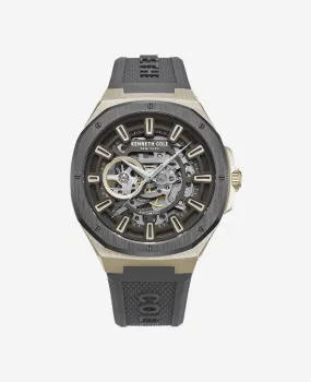 Automatic Skeleton Sport Silicone Strap Watch