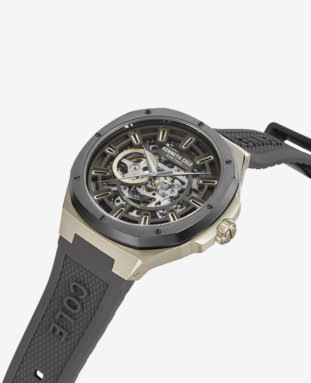 Automatic Skeleton Sport Silicone Strap Watch