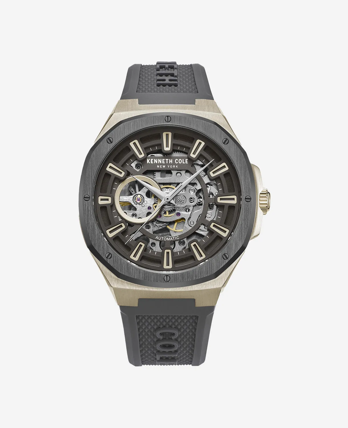 Automatic Skeleton Sport Silicone Strap Watch