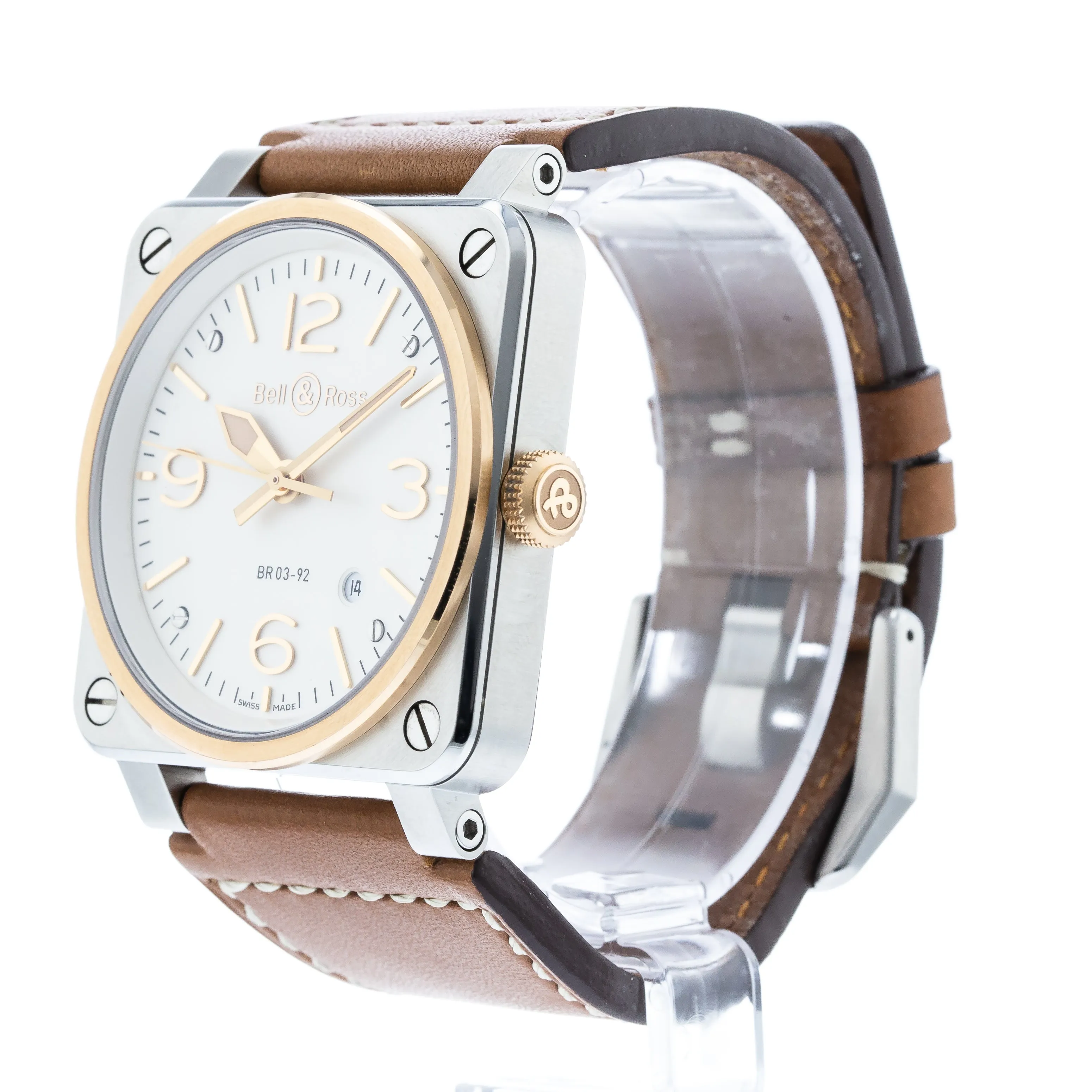 Bell & Ross Steel and Rose Gold BR03-92