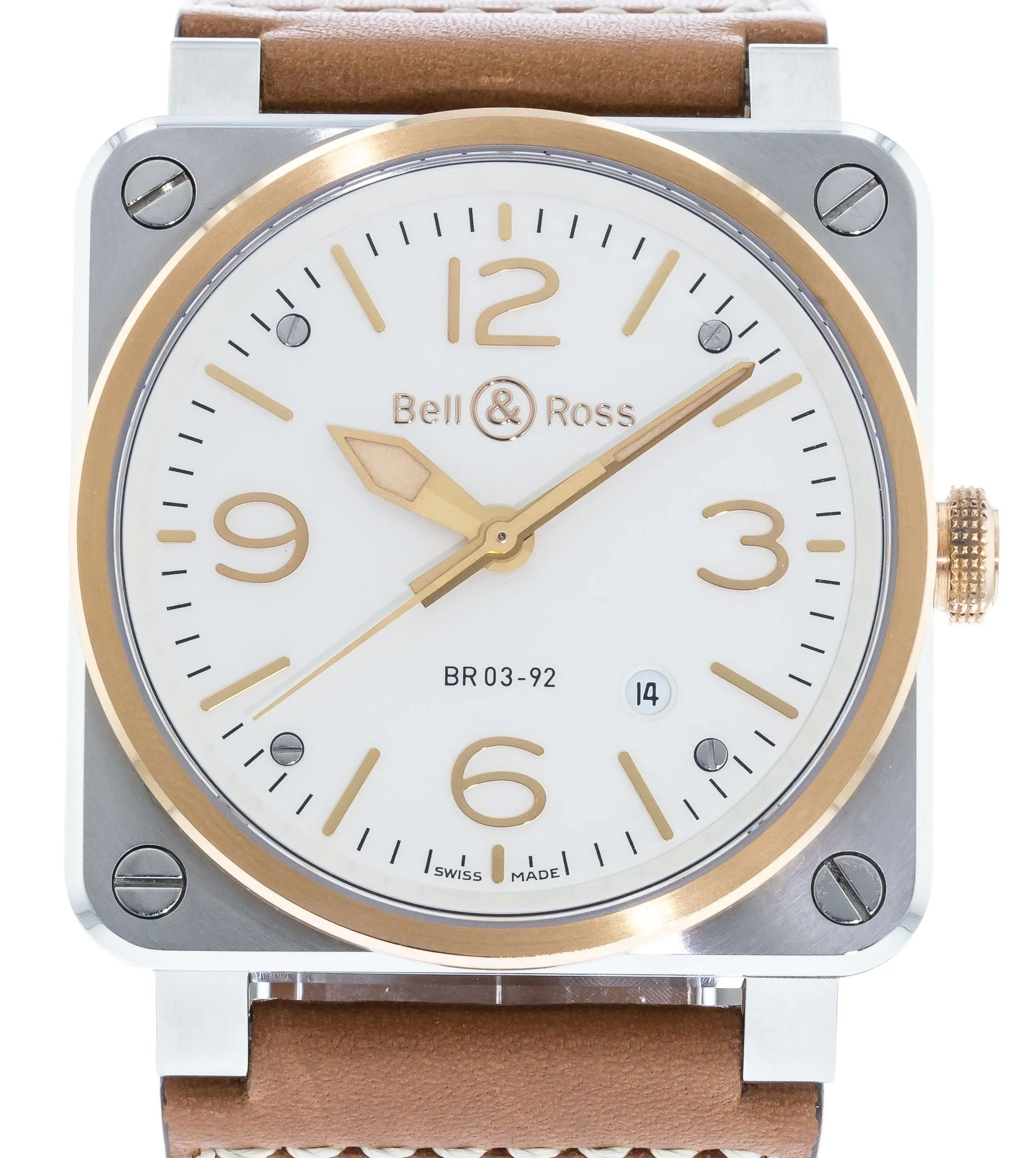 Bell & Ross Steel and Rose Gold BR03-92
