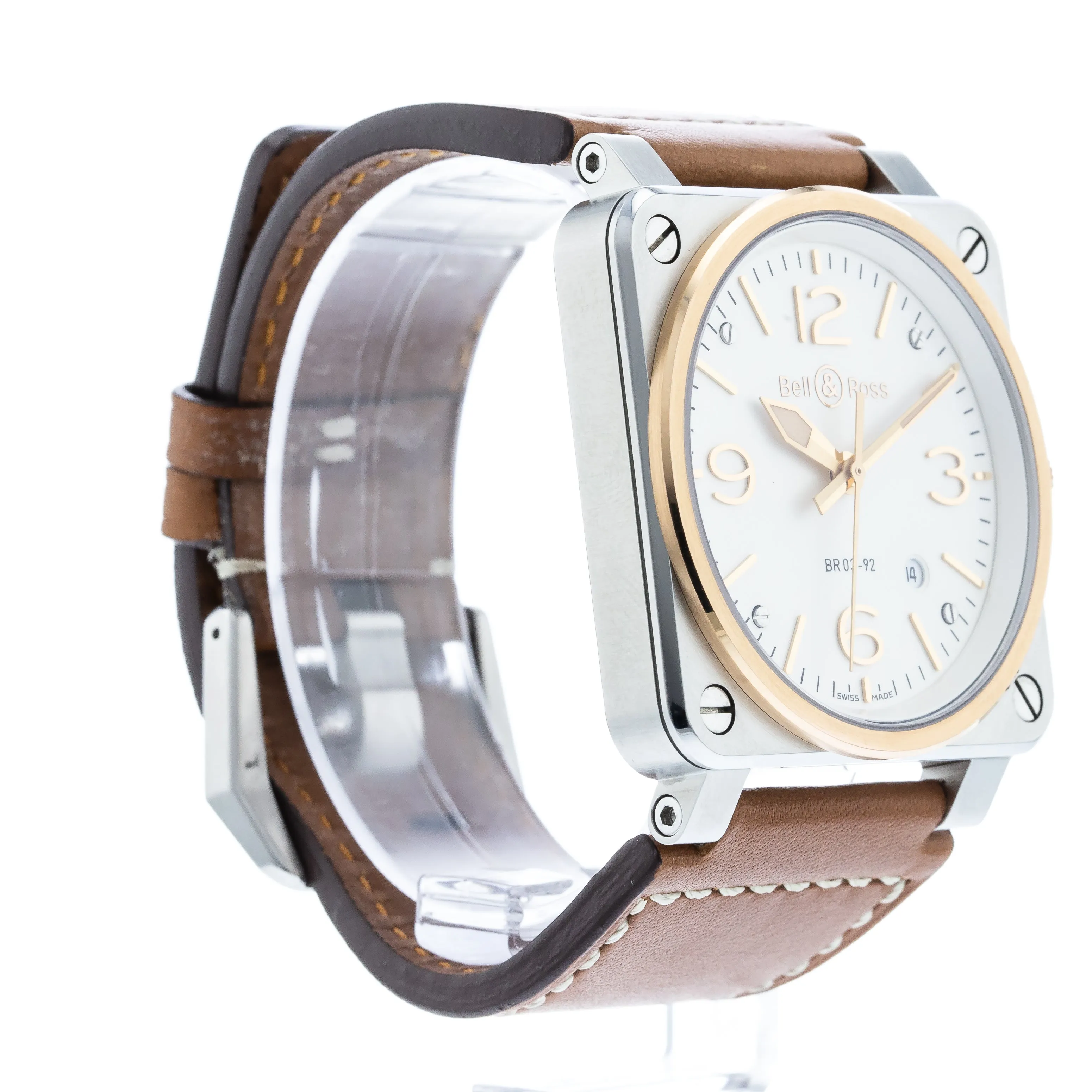 Bell & Ross Steel and Rose Gold BR03-92