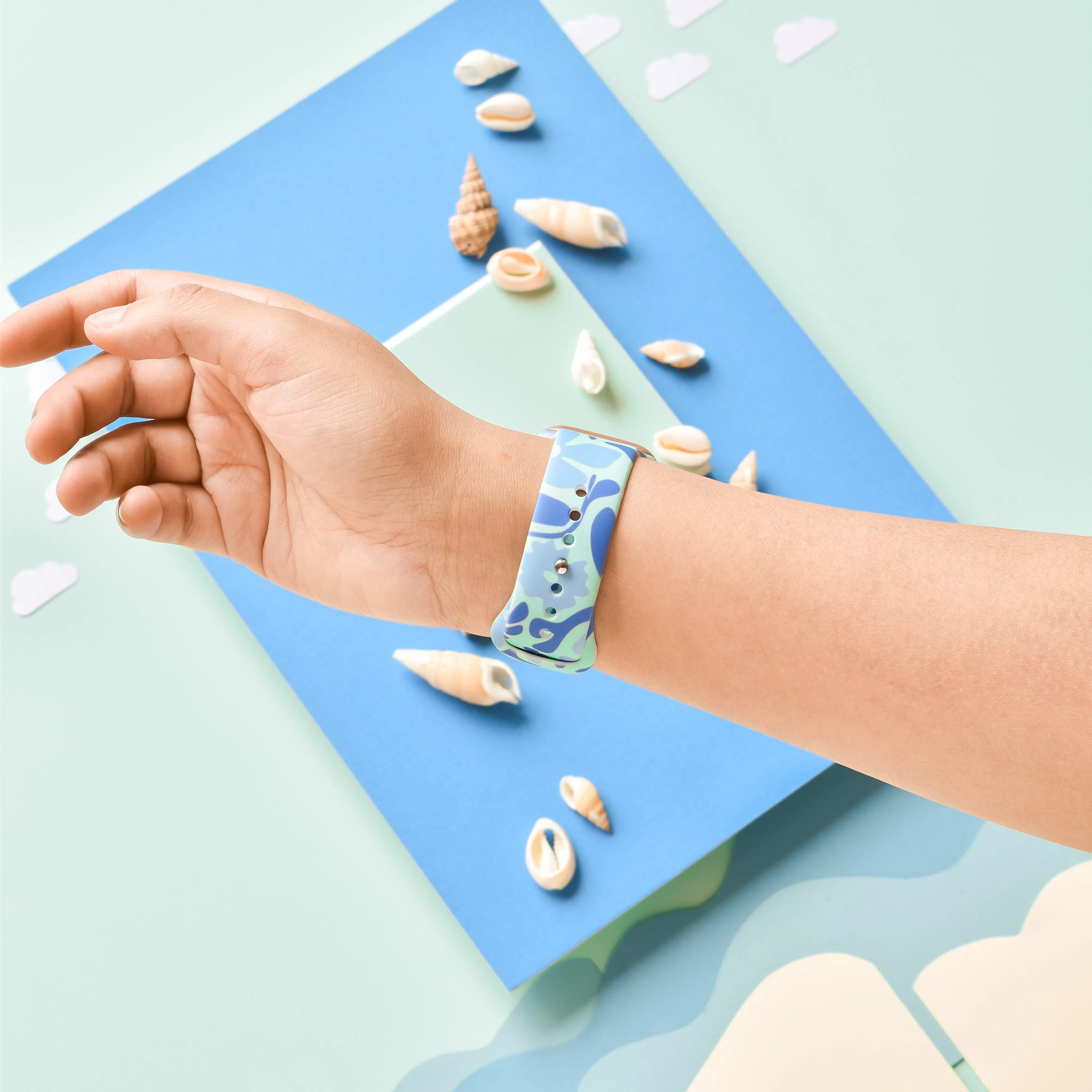 Blue Riviera Apple Watch Strap