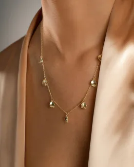 Botanica drop full necklace gold