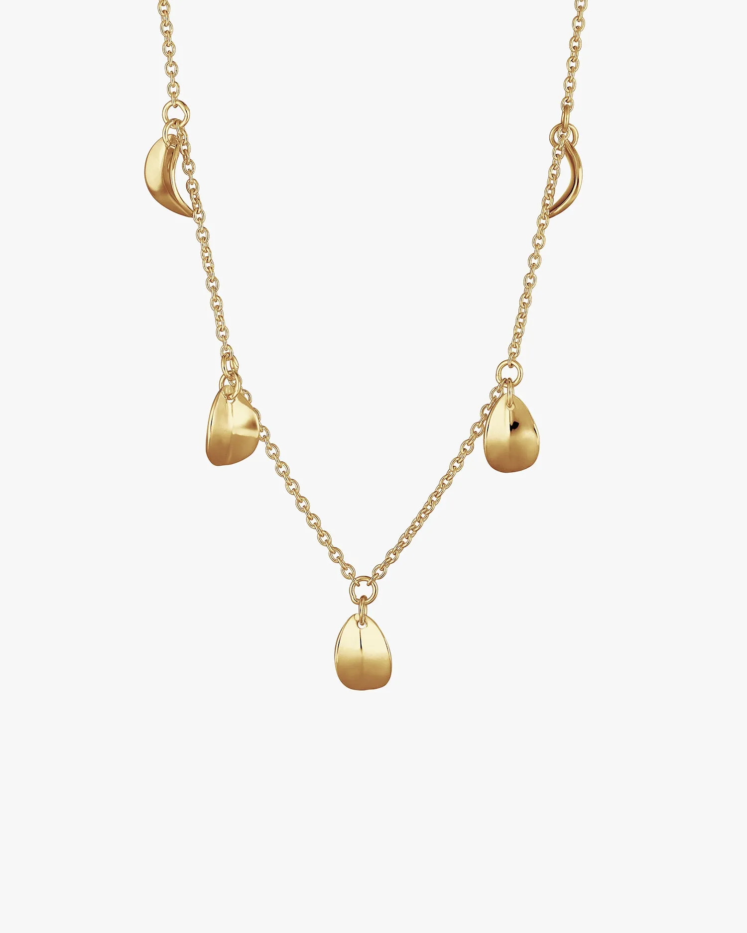 Botanica drop full necklace gold