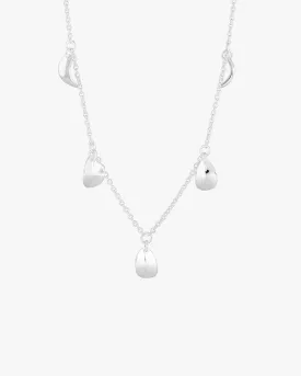 Botanica drop full necklace silver