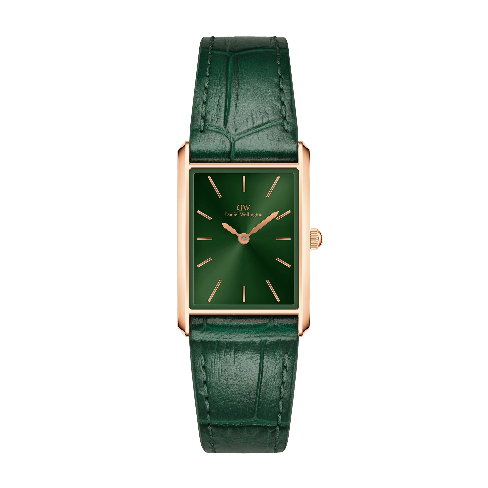 Bound Crocodile Emerald Sunray Rose Gold