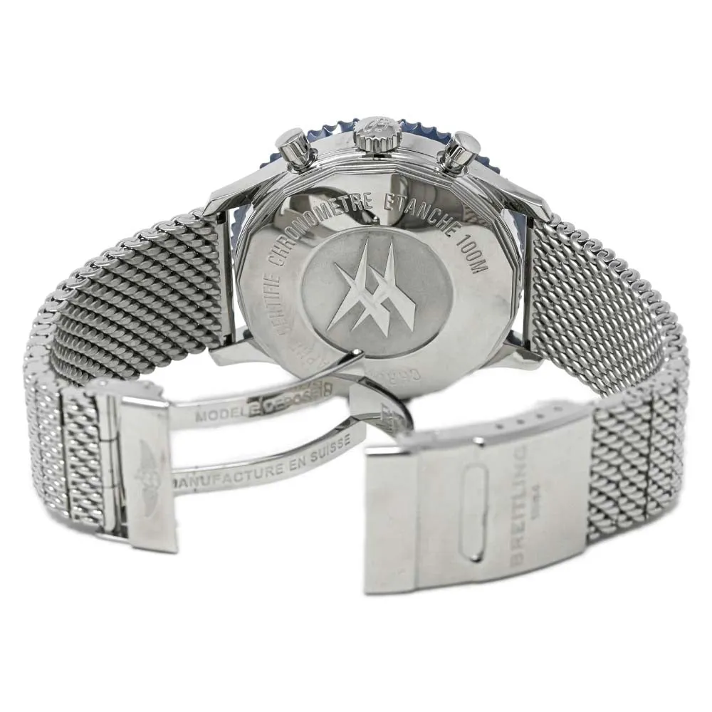 Breitling Men's Chronoliner Stainless Steel 46mm Blue Chronograph Dial Watch Reference #: Y24310