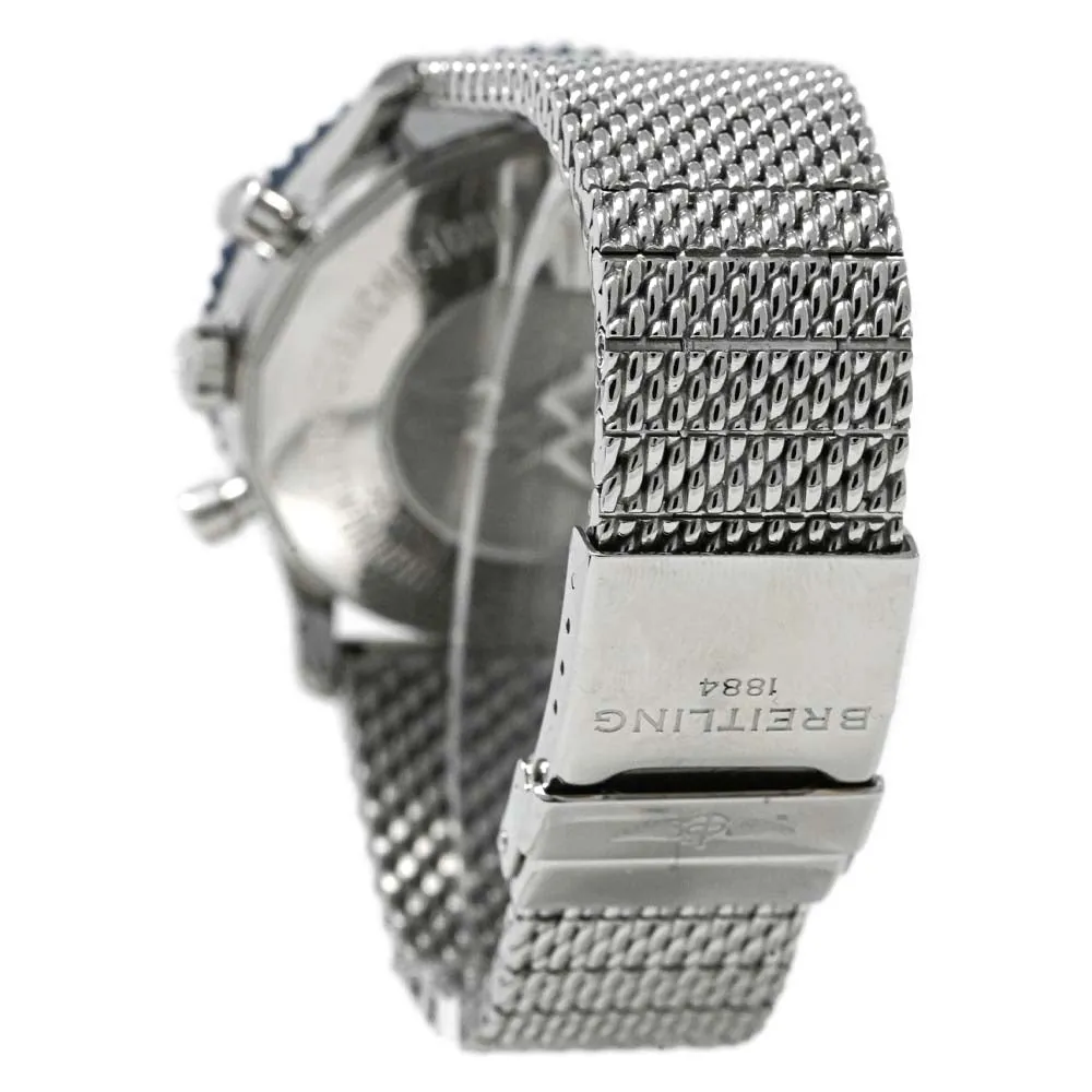 Breitling Men's Chronoliner Stainless Steel 46mm Blue Chronograph Dial Watch Reference #: Y24310