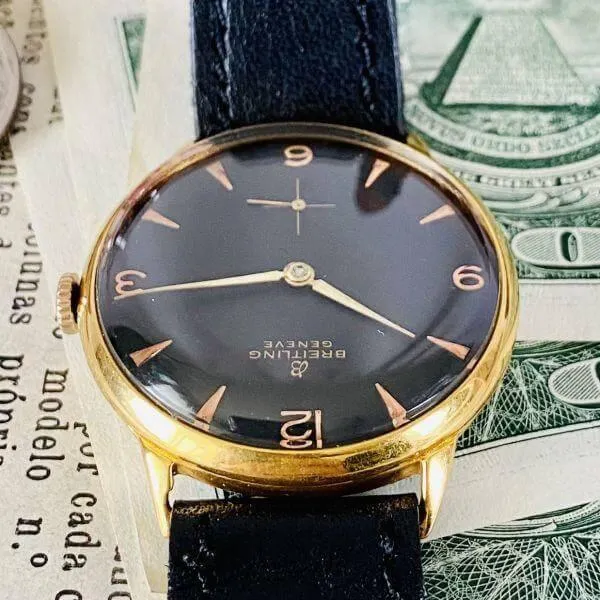 Breitling Wristwatch Geneva Manual 1940s Men's Women's