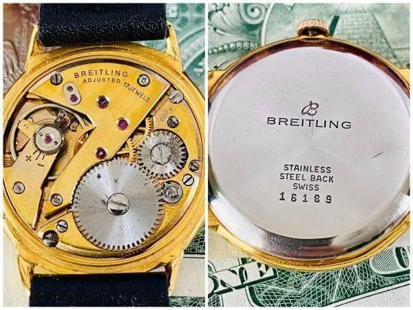 Breitling Wristwatch Geneva Manual 1940s Men's Women's