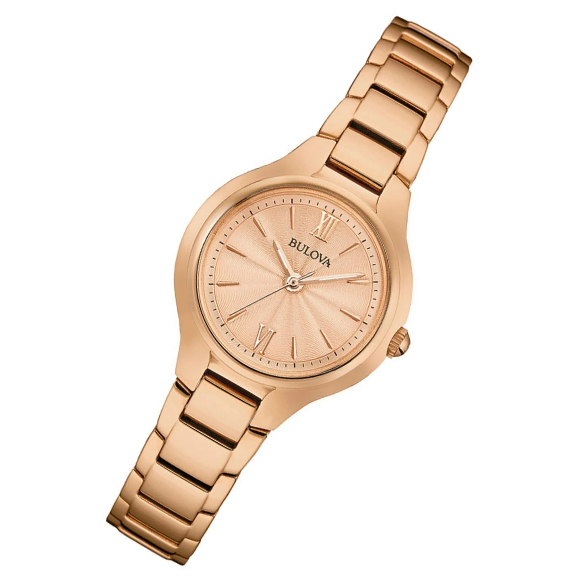 Bulova Ladies Sutton Slim Rose Gold Watch - 97L151