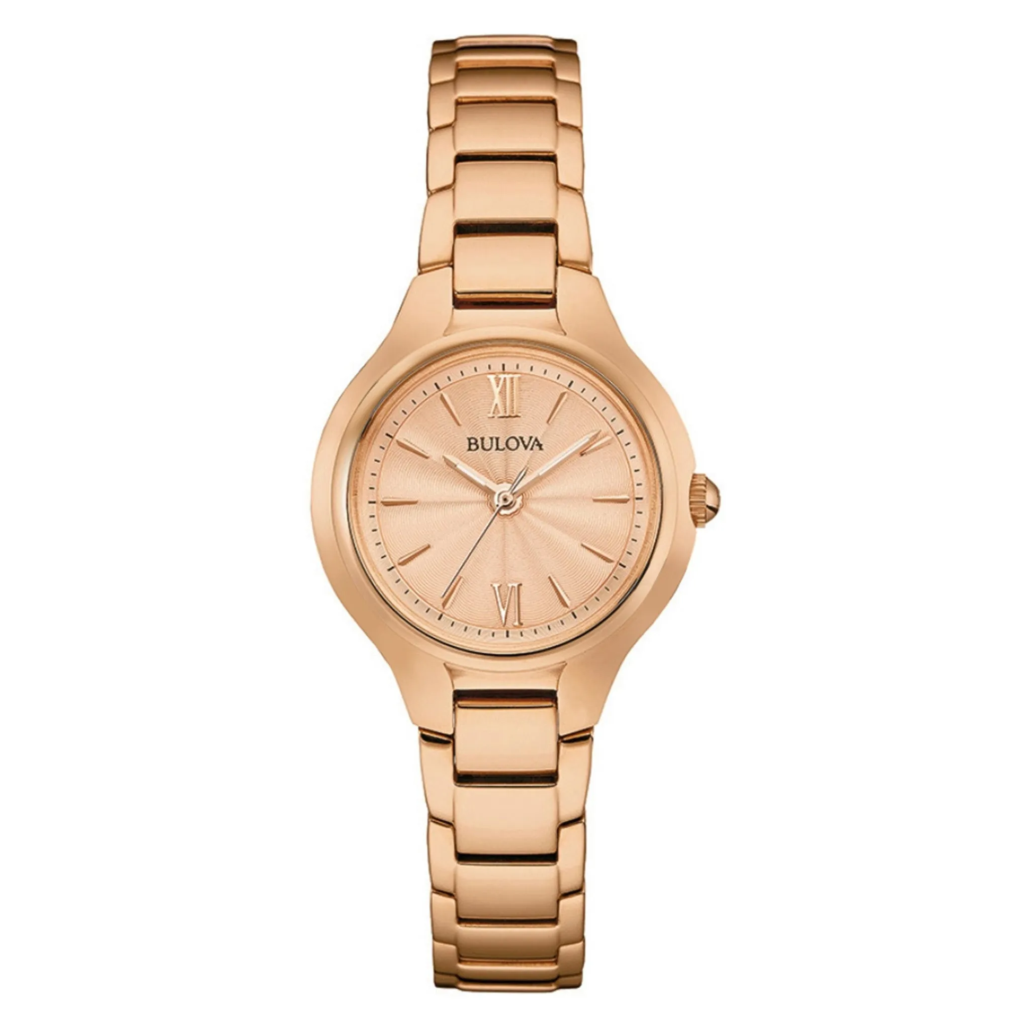 Bulova Ladies Sutton Slim Rose Gold Watch - 97L151