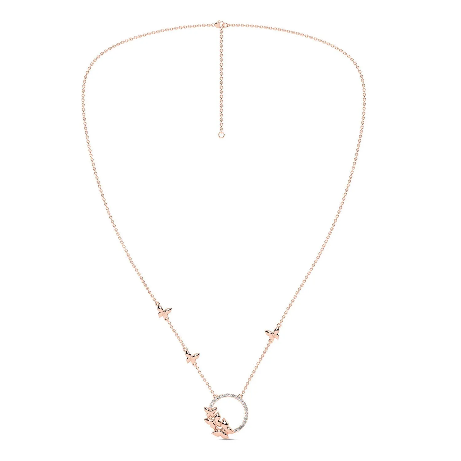 Butterfly Cluster Necklace