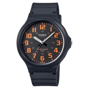 Casio Classic 48mm Black Resin Unisex Watch - MW240-4B