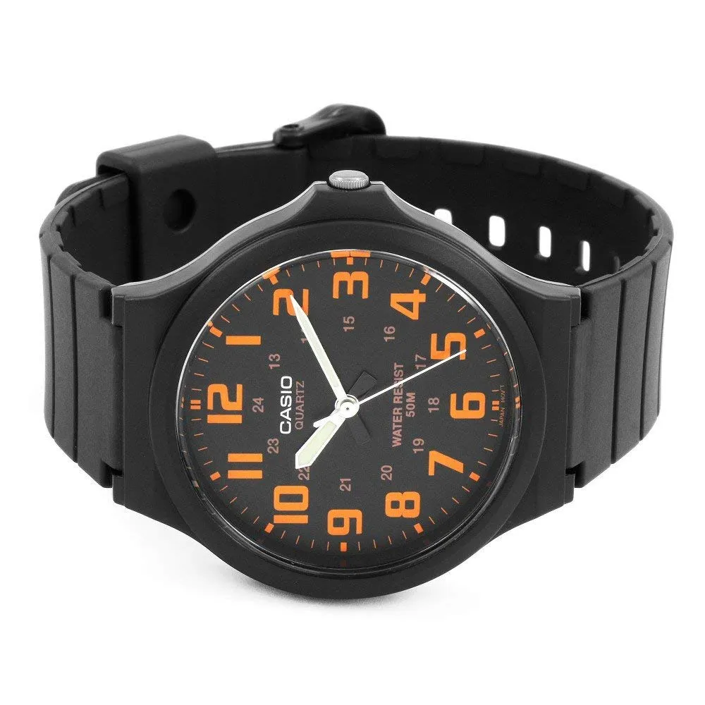 Casio Classic 48mm Black Resin Unisex Watch - MW240-4B