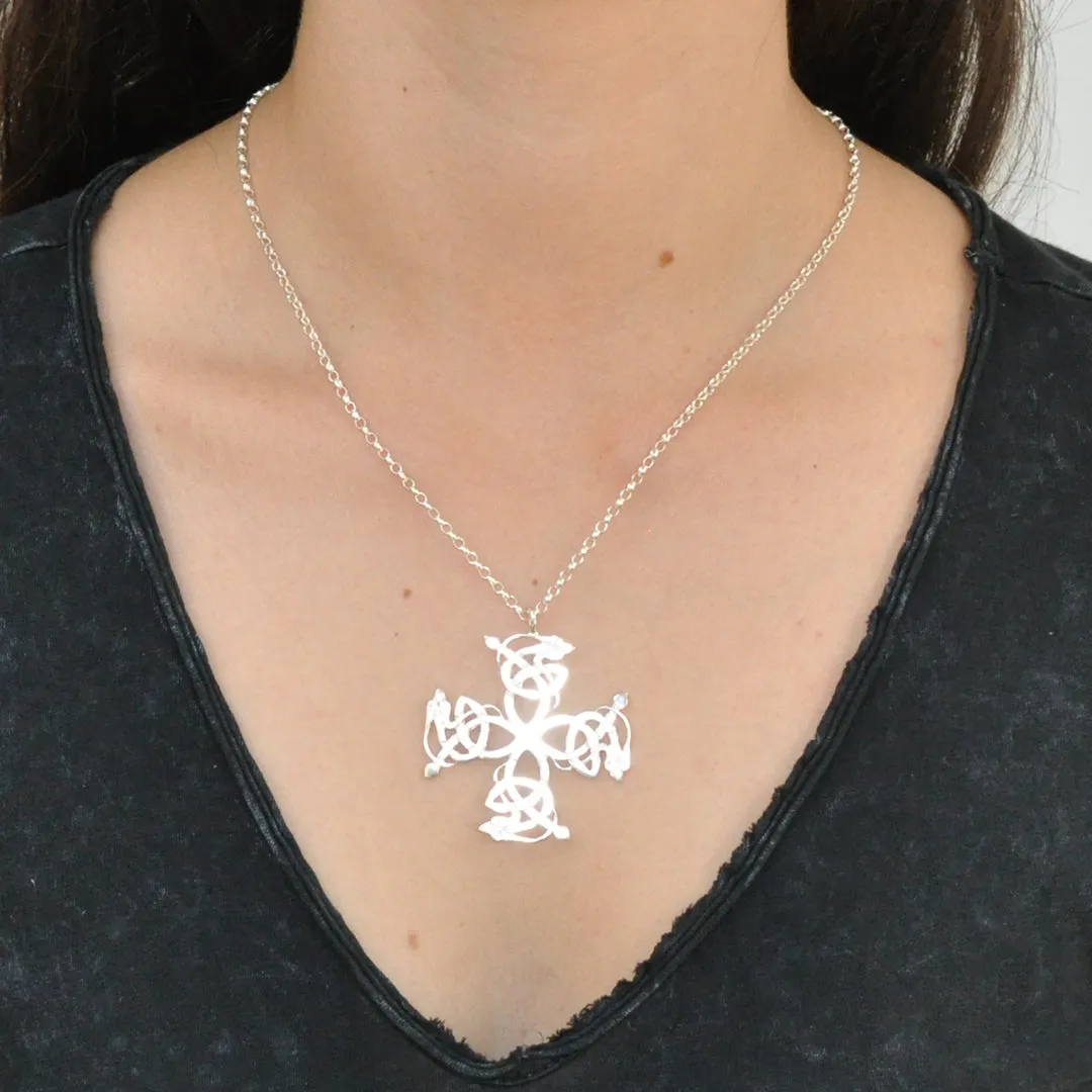 Celtic Cross Pendant Necklace