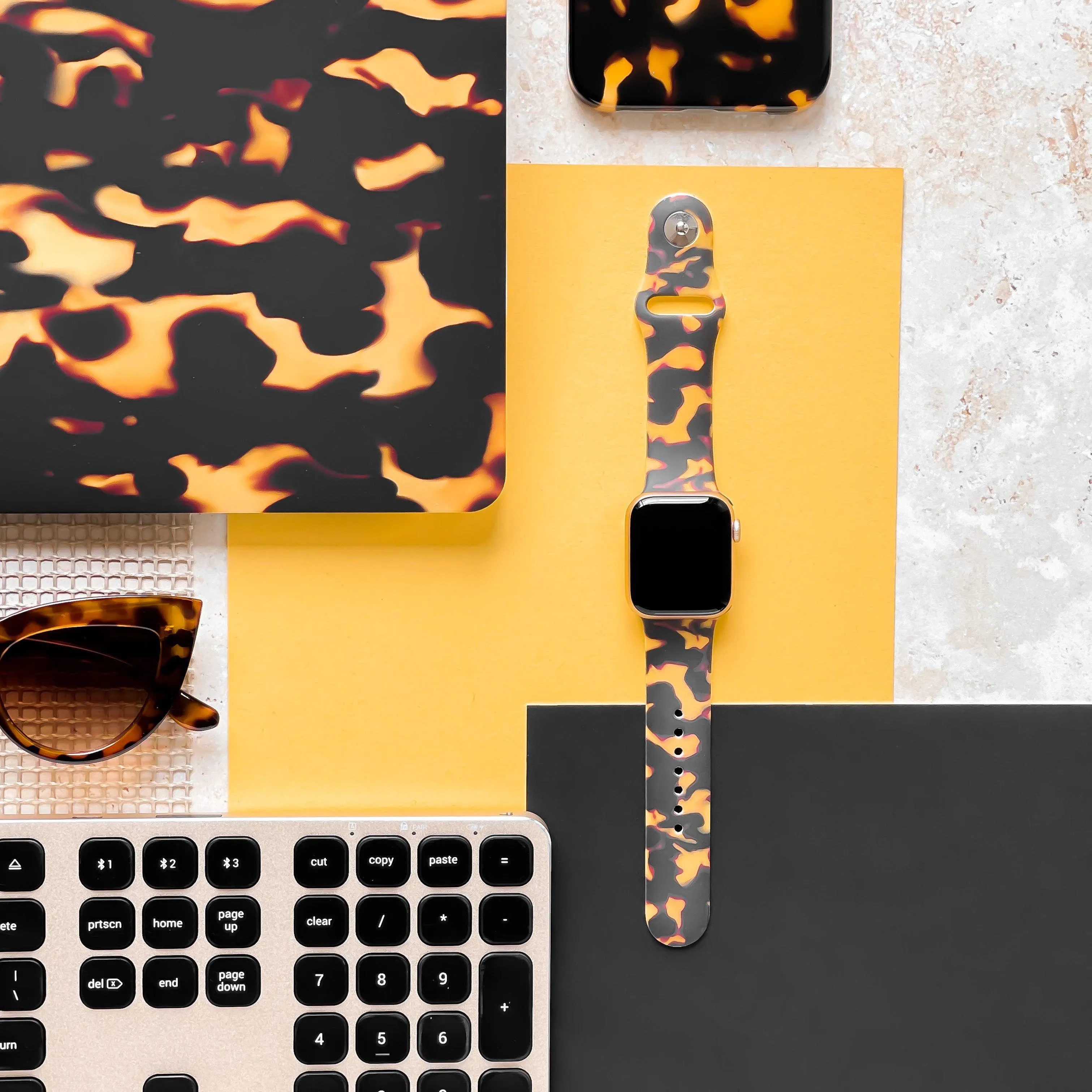 Chic Tortoiseshell Apple Watch Strap