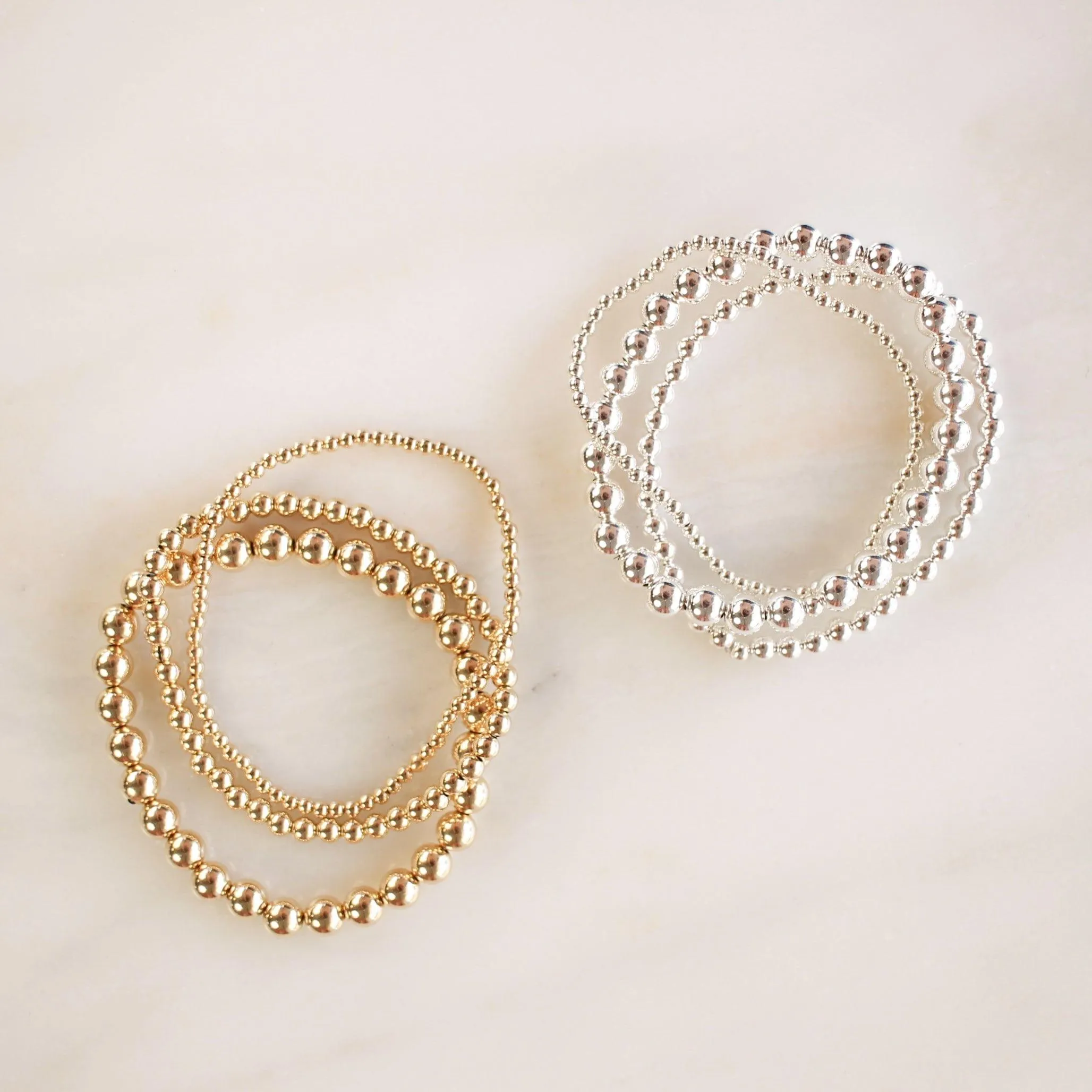 Chunky Beaded Stretch Bracelet